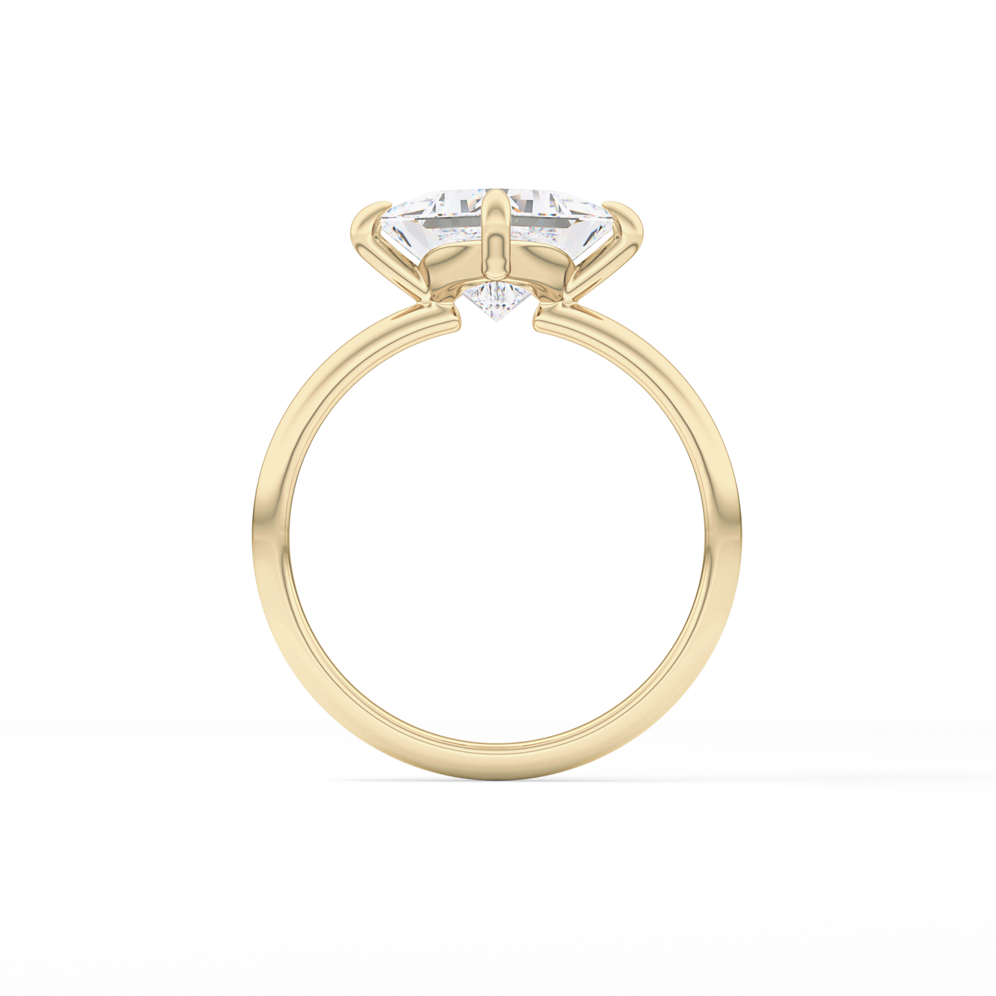 Princess Hidden Halo Lab Grown Diamond Engagement Ring