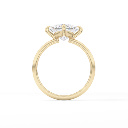 Princess Hidden Halo Lab Grown Diamond Engagement Ring