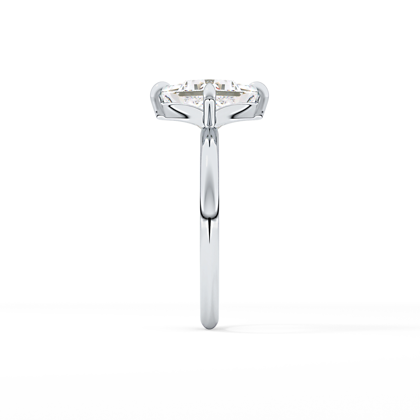 Princess Hidden Halo Lab Grown Diamond Engagement Ring