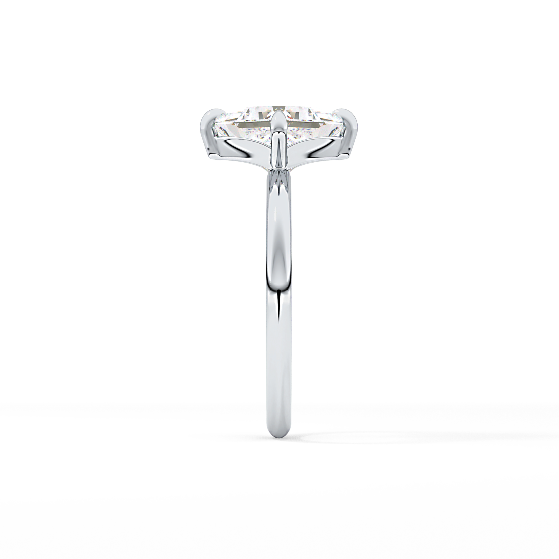 Princess Hidden Halo Lab Grown Diamond Engagement Ring