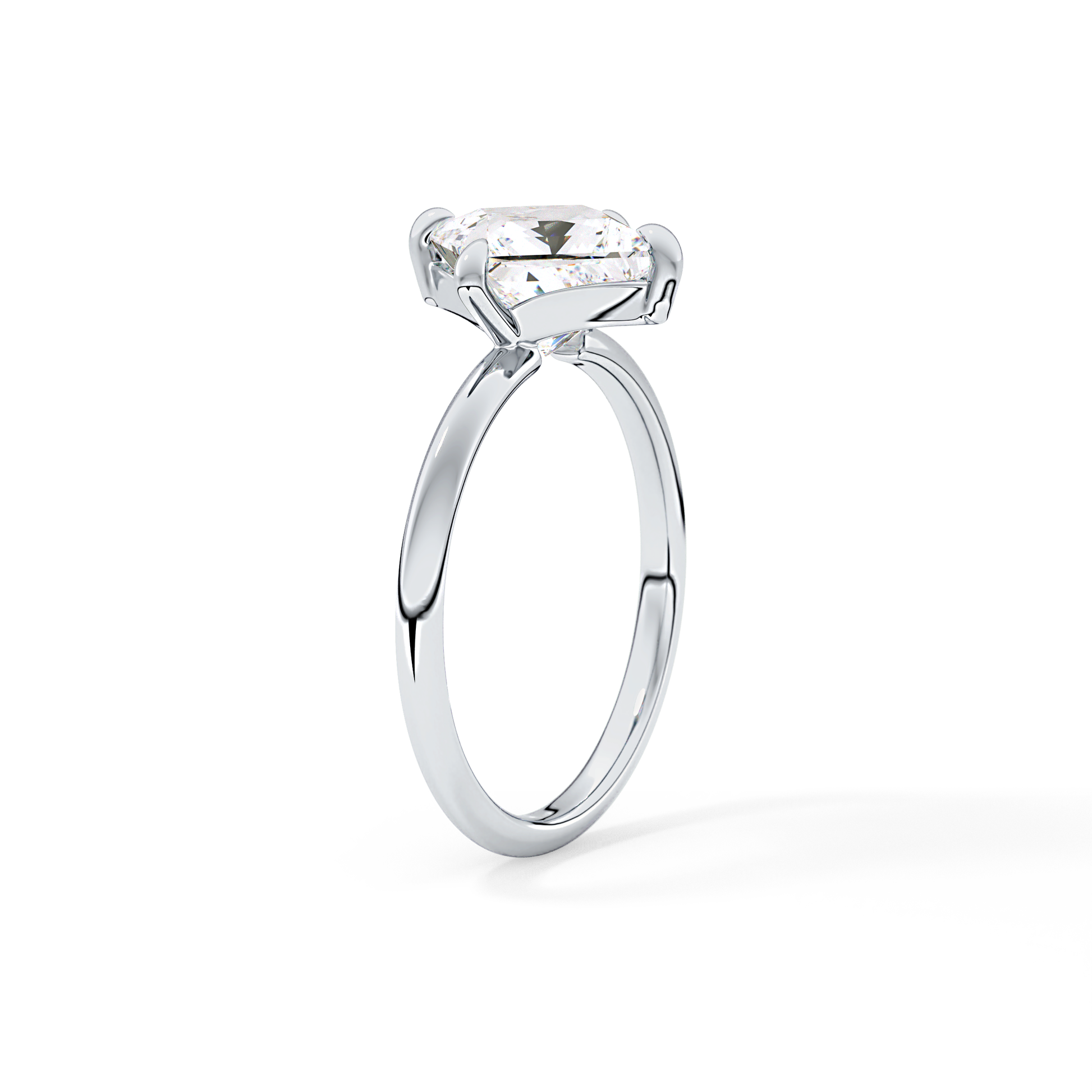 Princess Hidden Halo Lab Grown Diamond Engagement Ring