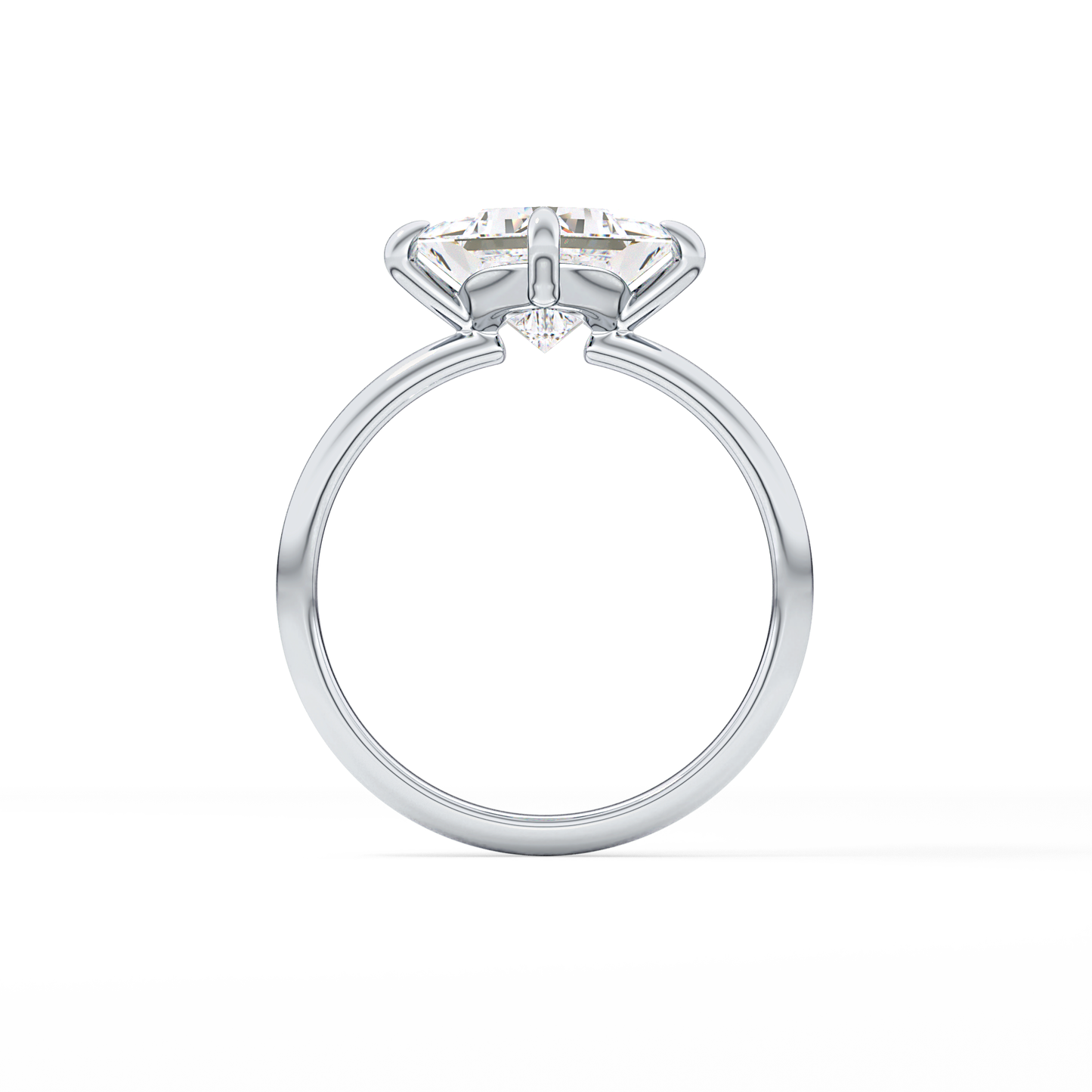 Princess Hidden Halo Lab Grown Diamond Engagement Ring