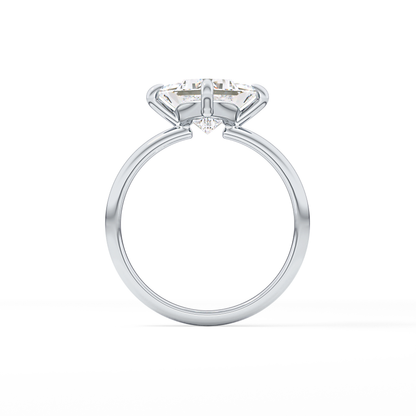 Princess Hidden Halo Lab Grown Diamond Engagement Ring