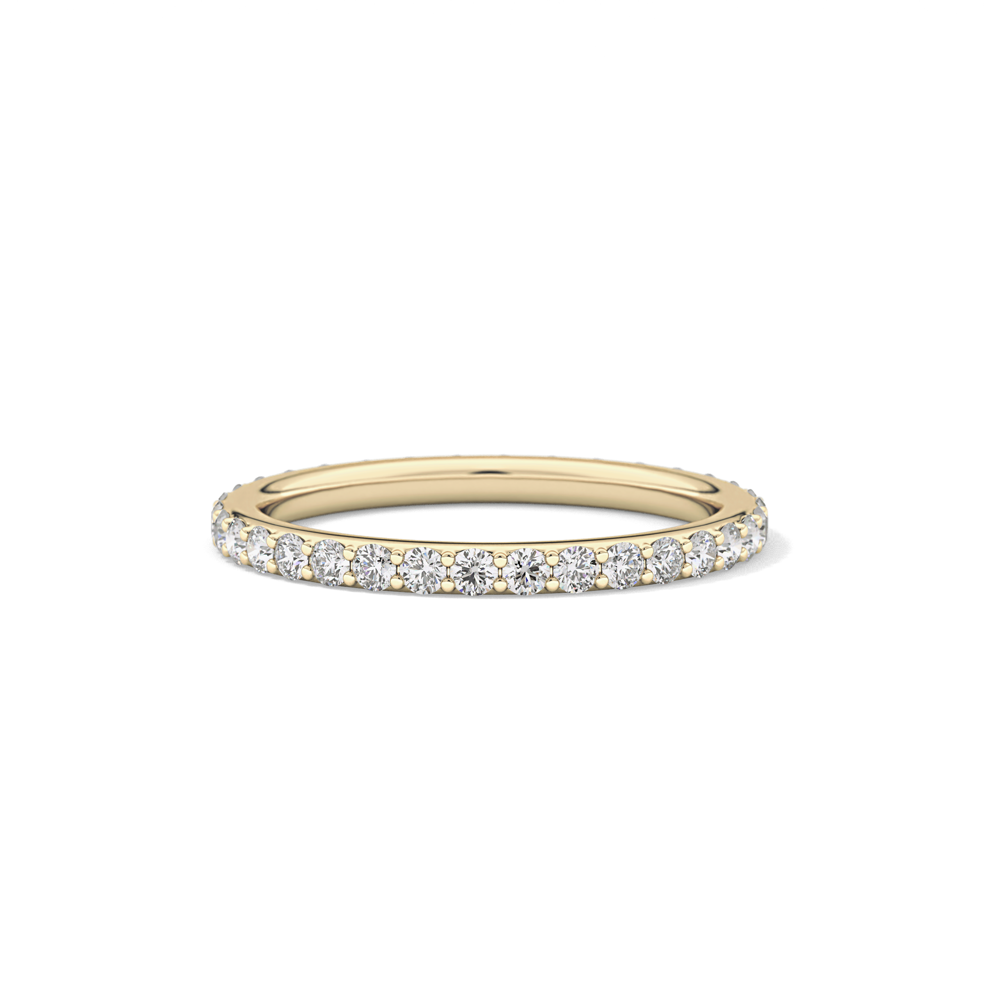 0.74 TCW Round Cut Lab Grown Diamond Wedding Band
