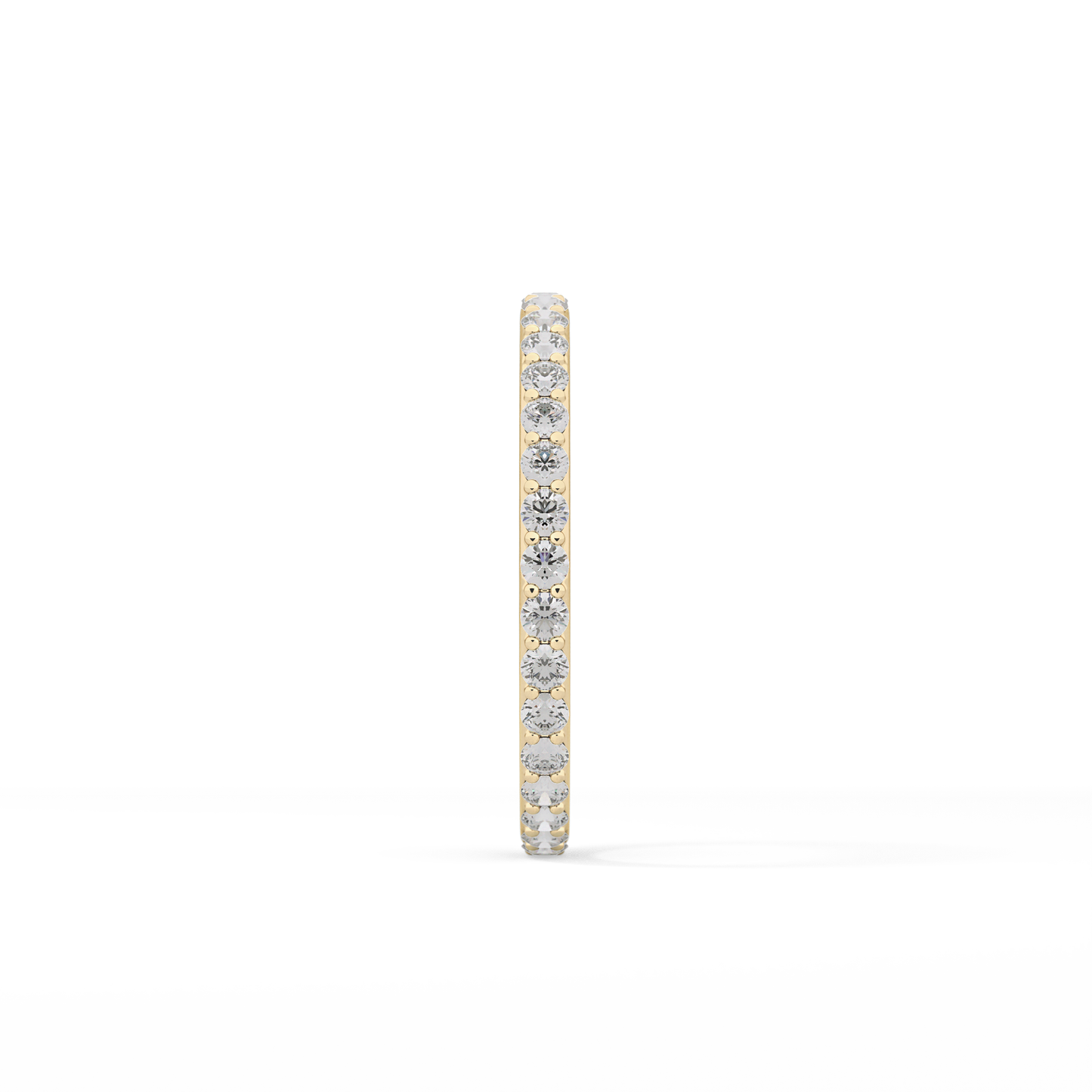 0.74 TCW Round Cut Lab Grown Diamond Wedding Band