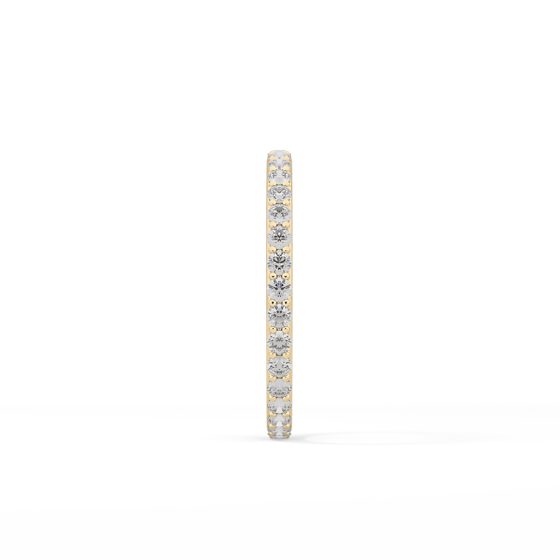 0.74 TCW Round Cut Lab Grown Diamond Wedding Band
