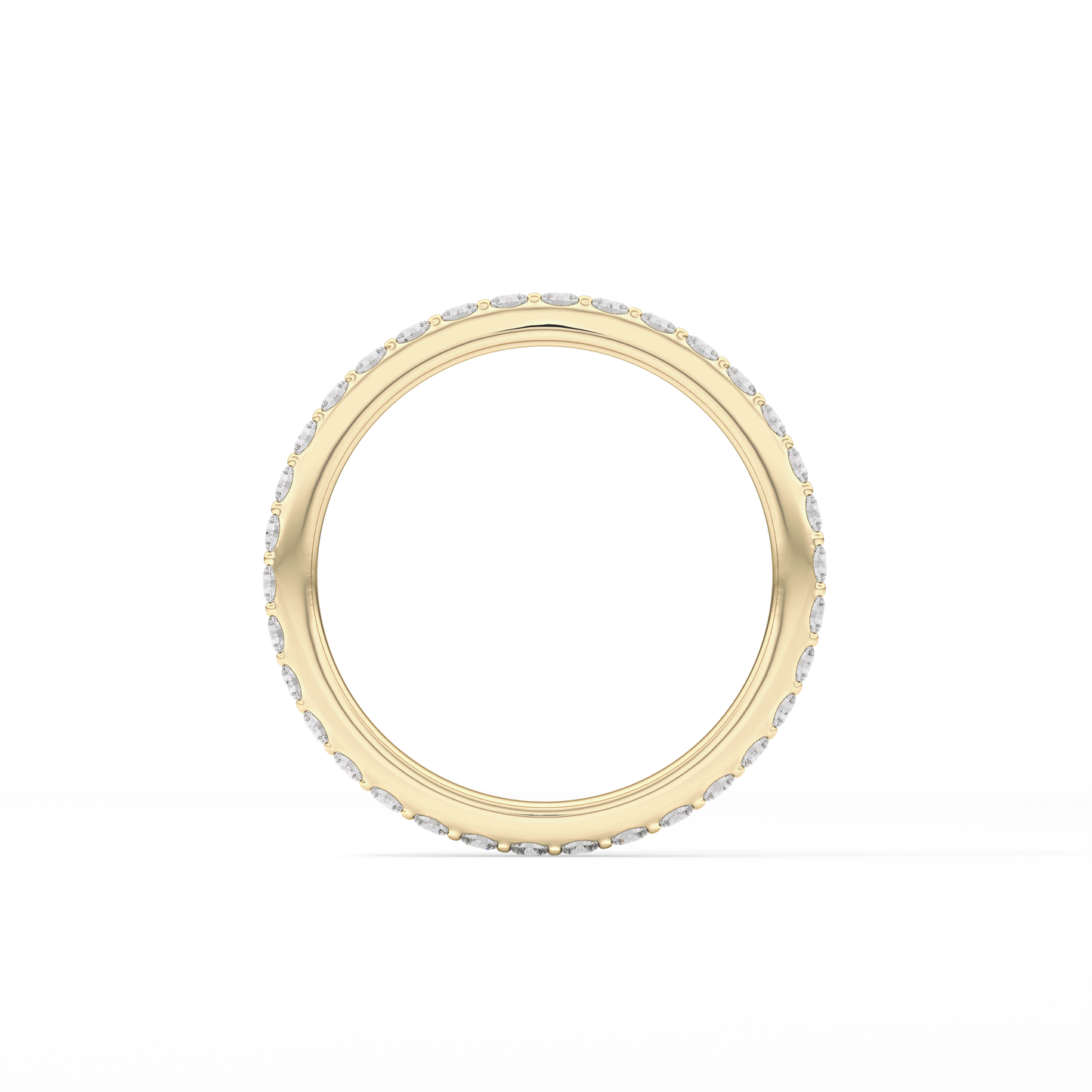 0.74 TCW Round Cut Lab Grown Diamond Wedding Band