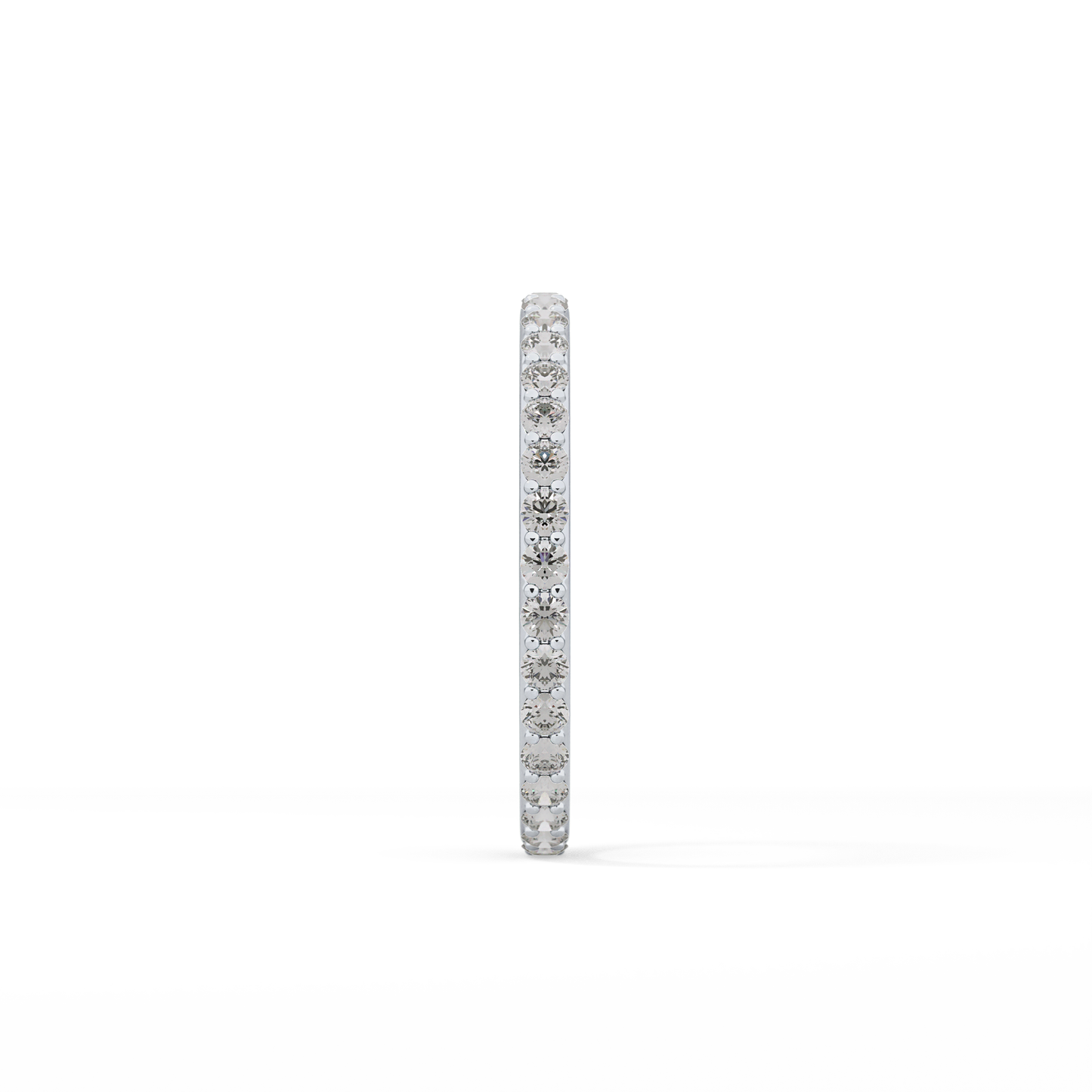 0.74 TCW Round Cut Lab Grown Diamond Wedding Band