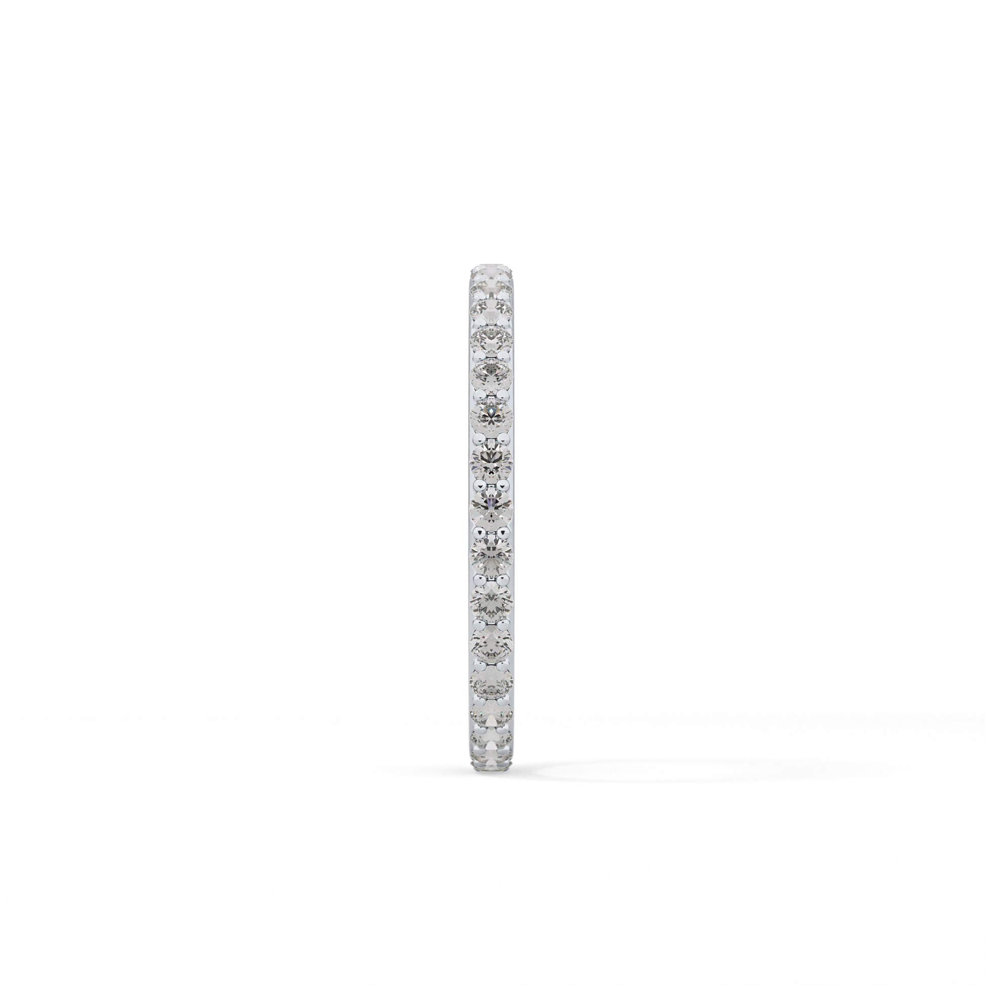 0.74 TCW Round Cut Lab Grown Diamond Wedding Band