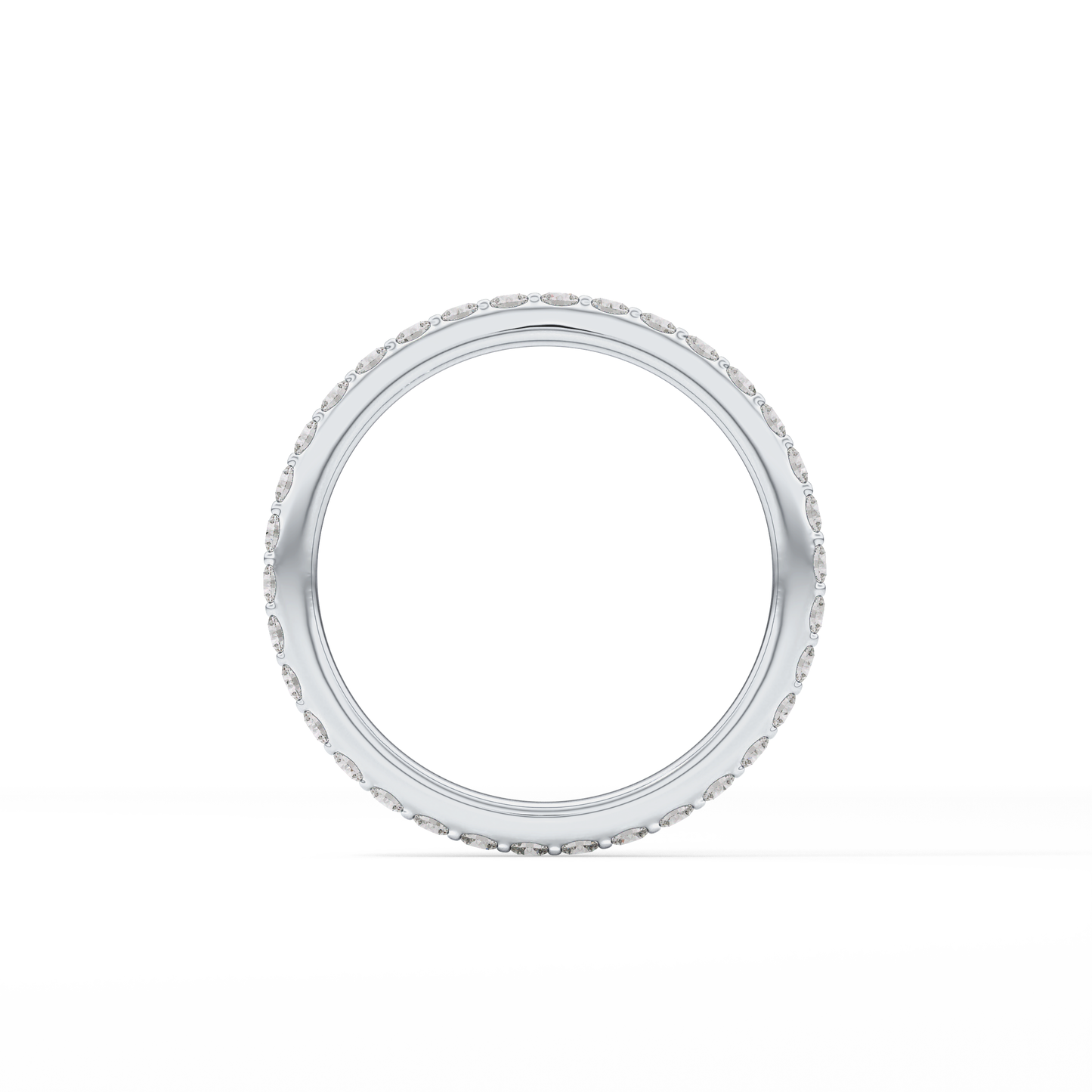 0.74 TCW Round Cut Lab Grown Diamond Wedding Band