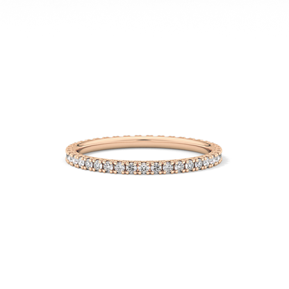 0.36 TCW Round Lab Grown Diamond Wedding Band