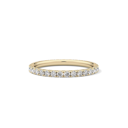 0.74 TCW Round Lab Grown Diamond Wedding Band