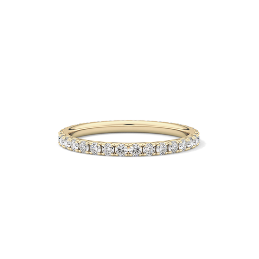 0.74 TCW Round Lab Grown Diamond Wedding Band