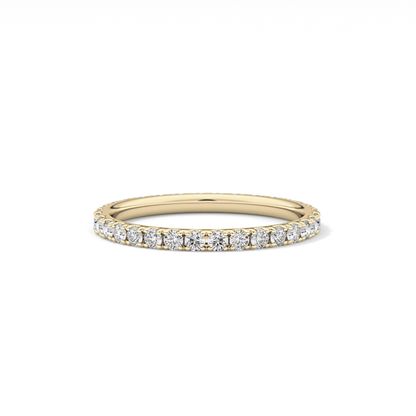 0.74 TCW Round Lab Grown Diamond Wedding Band
