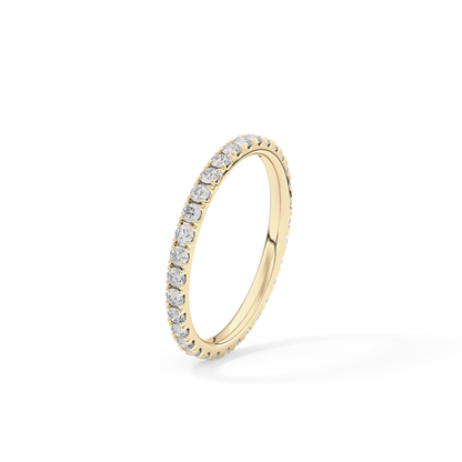 0.74 TCW Round Lab Grown Diamond Wedding Band