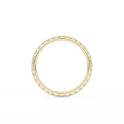 0.74 TCW Round Lab Grown Diamond Wedding Band