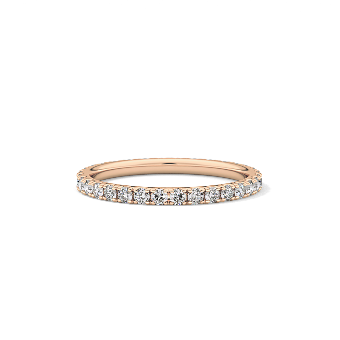 0.74 TCW Round Lab Grown Diamond Wedding Band