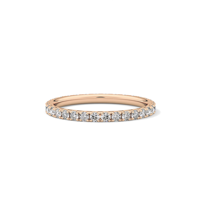 0.74 TCW Round Lab Grown Diamond Wedding Band
