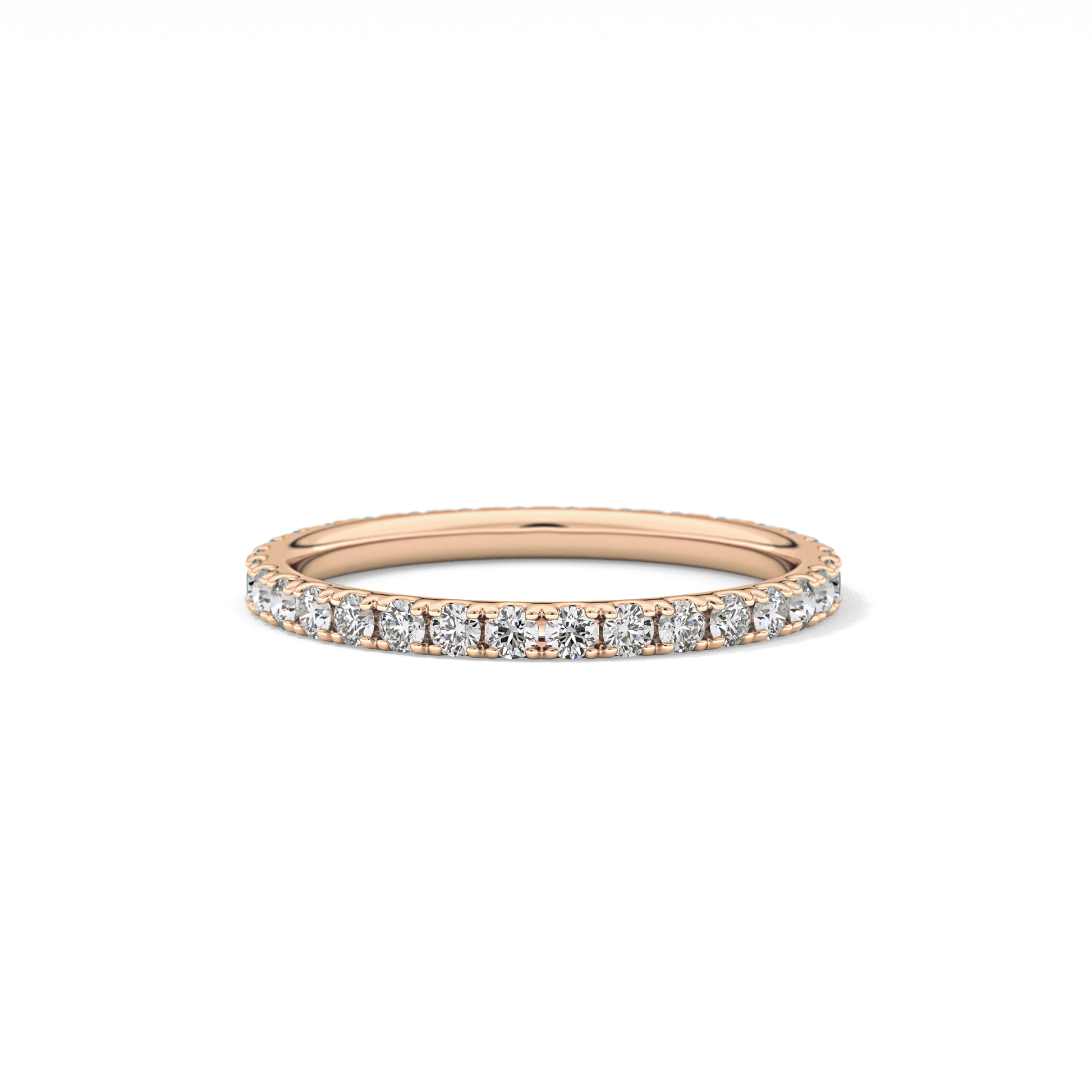 0.74 TCW Round Lab Grown Diamond Wedding Band