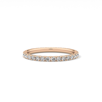 0.74 TCW Round Lab Grown Diamond Wedding Band