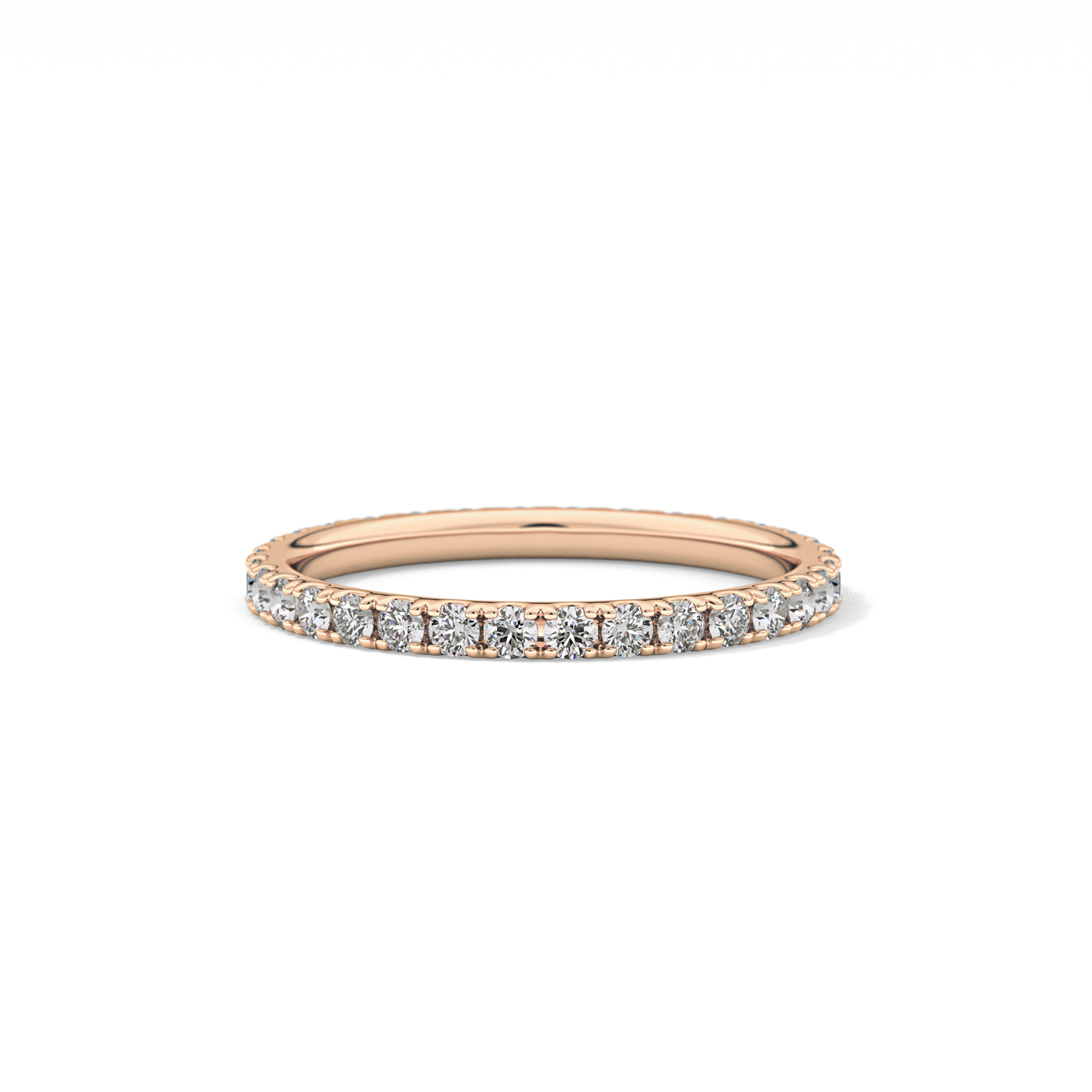 0.74 TCW Round Lab Grown Diamond Wedding Band