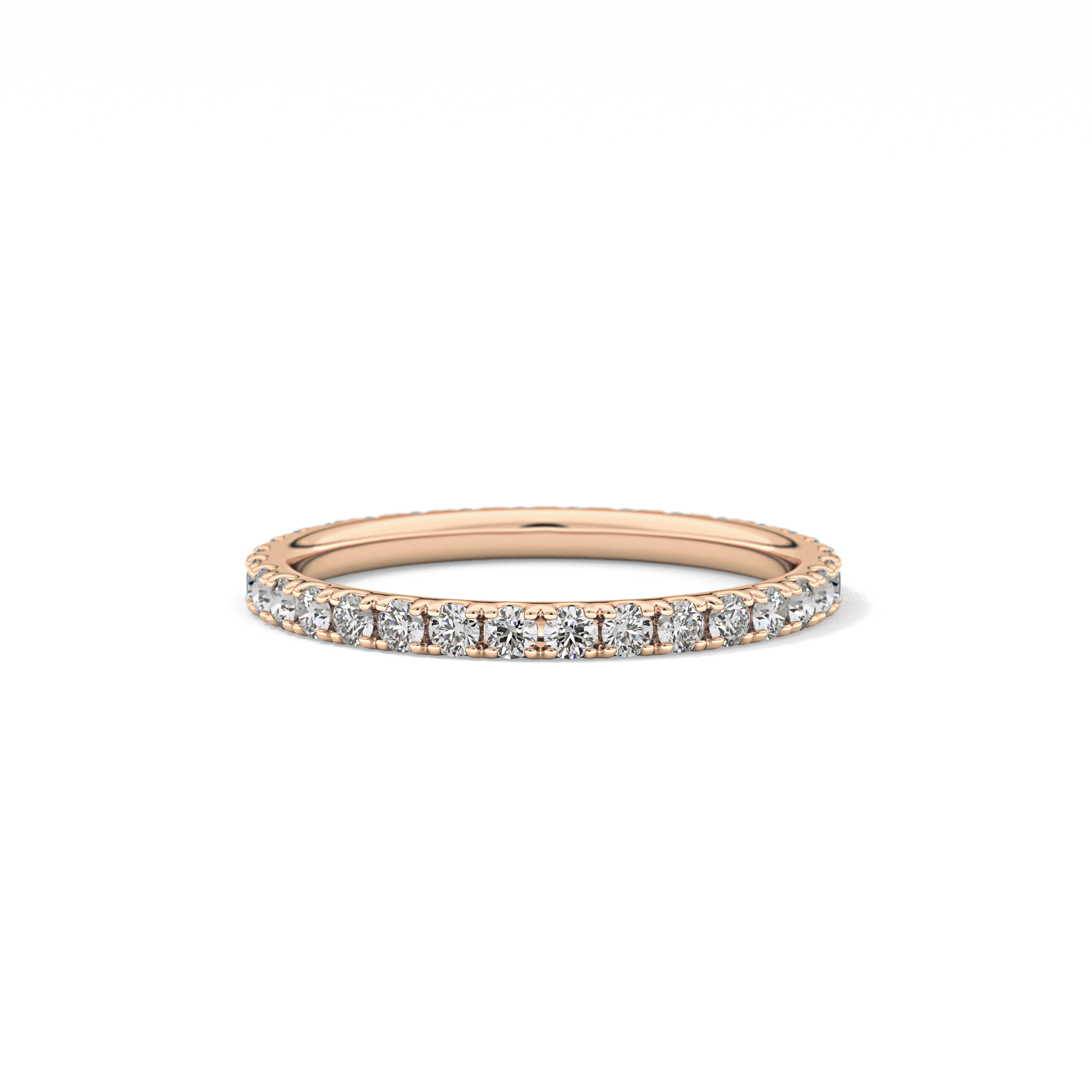 0.74 TCW Round Lab Grown Diamond Wedding Band