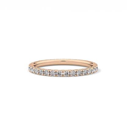 0.74 TCW Round Lab Grown Diamond Wedding Band