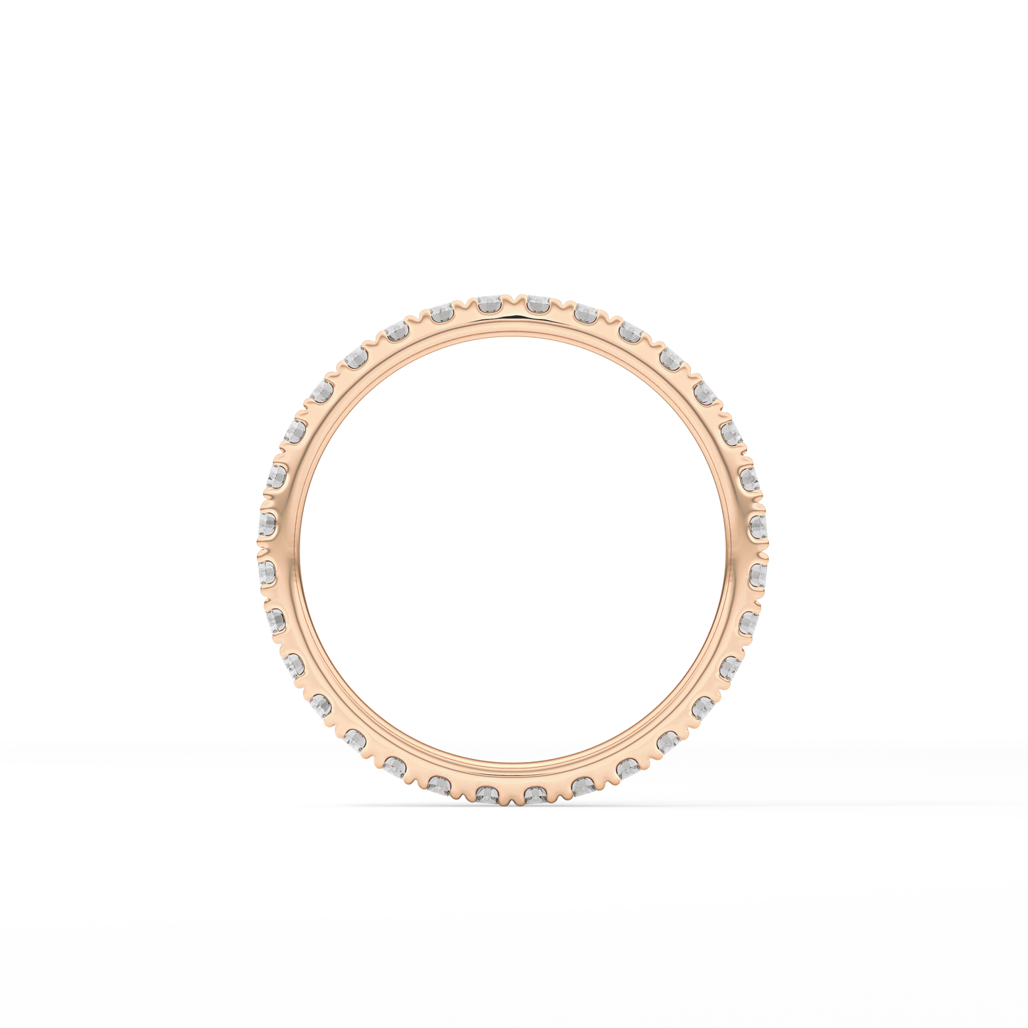 0.74 TCW Round Lab Grown Diamond Wedding Band
