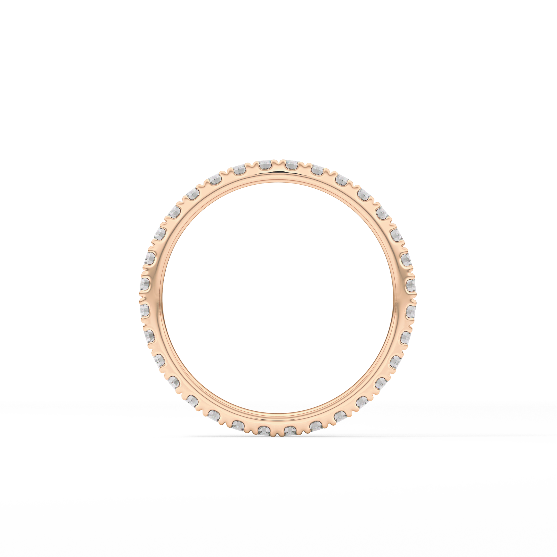 0.74 TCW Round Lab Grown Diamond Wedding Band
