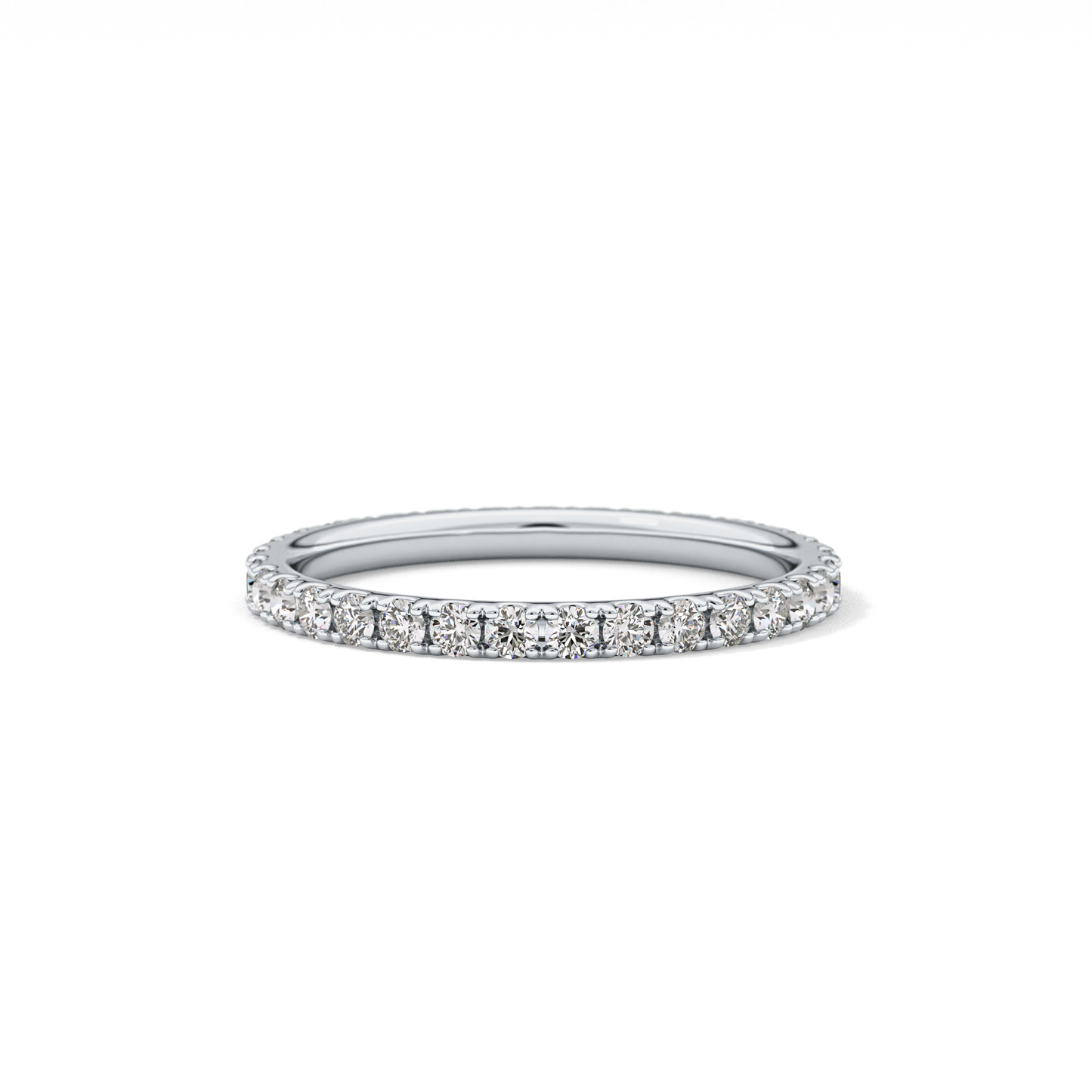 0.74 TCW Round Lab Grown Diamond Wedding Band