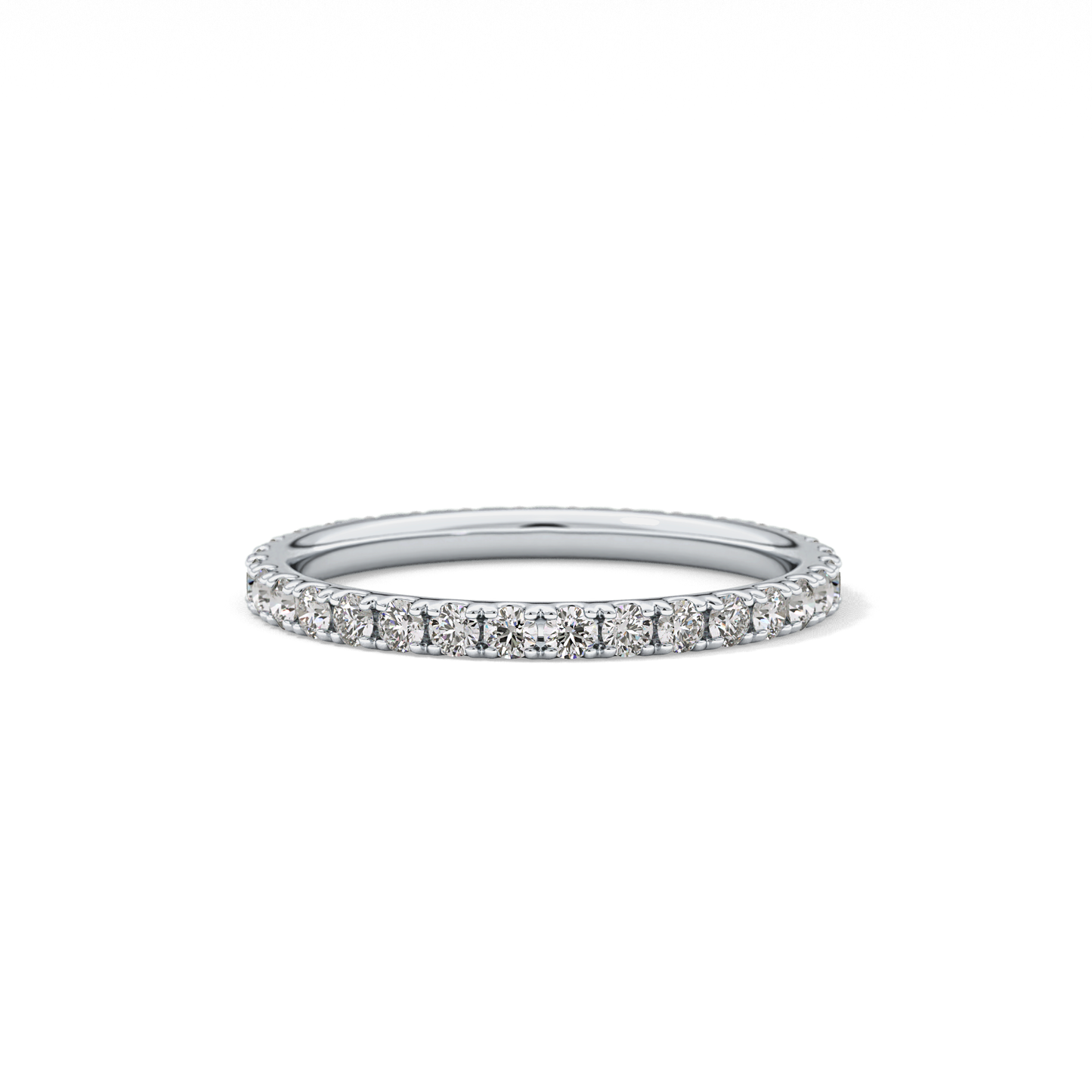 0.74 TCW Round Lab Grown Diamond Wedding Band