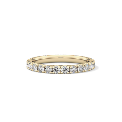 0.84 TCW Round Lab Grown Diamond Wedding Band