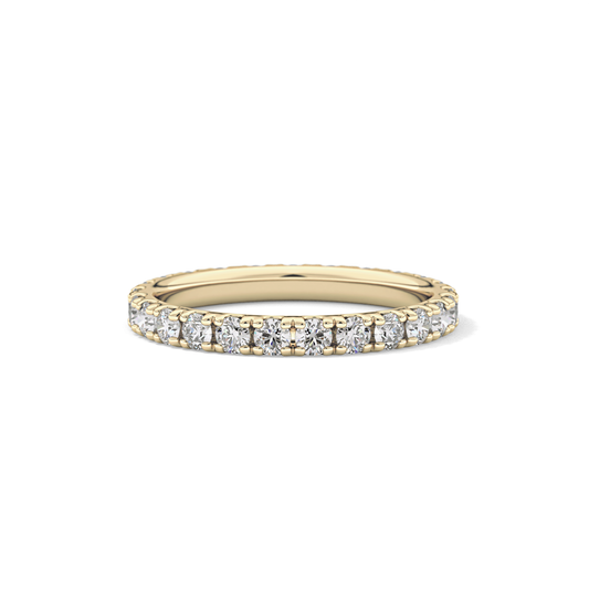 0.84 TCW Round Lab Grown Diamond Wedding Band