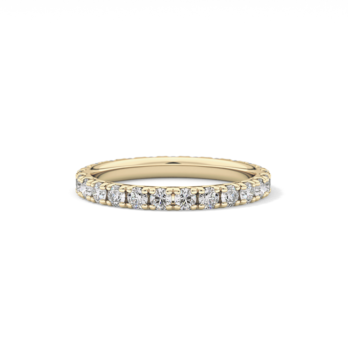 0.84 TCW Round Lab Grown Diamond Wedding Band