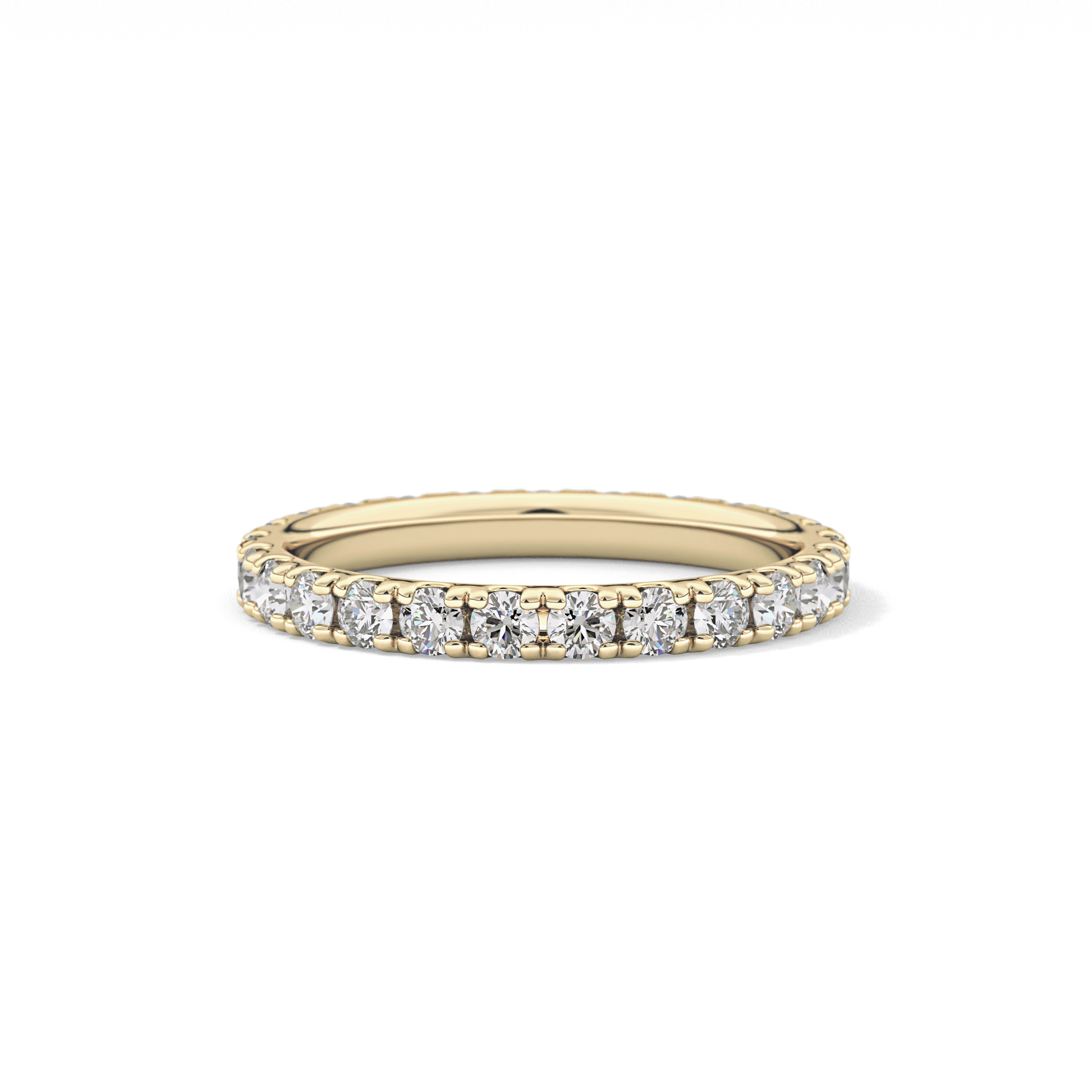 0.84 TCW Round Lab Grown Diamond Wedding Band