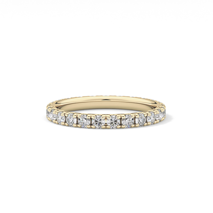 0.84 TCW Round Lab Grown Diamond Wedding Band