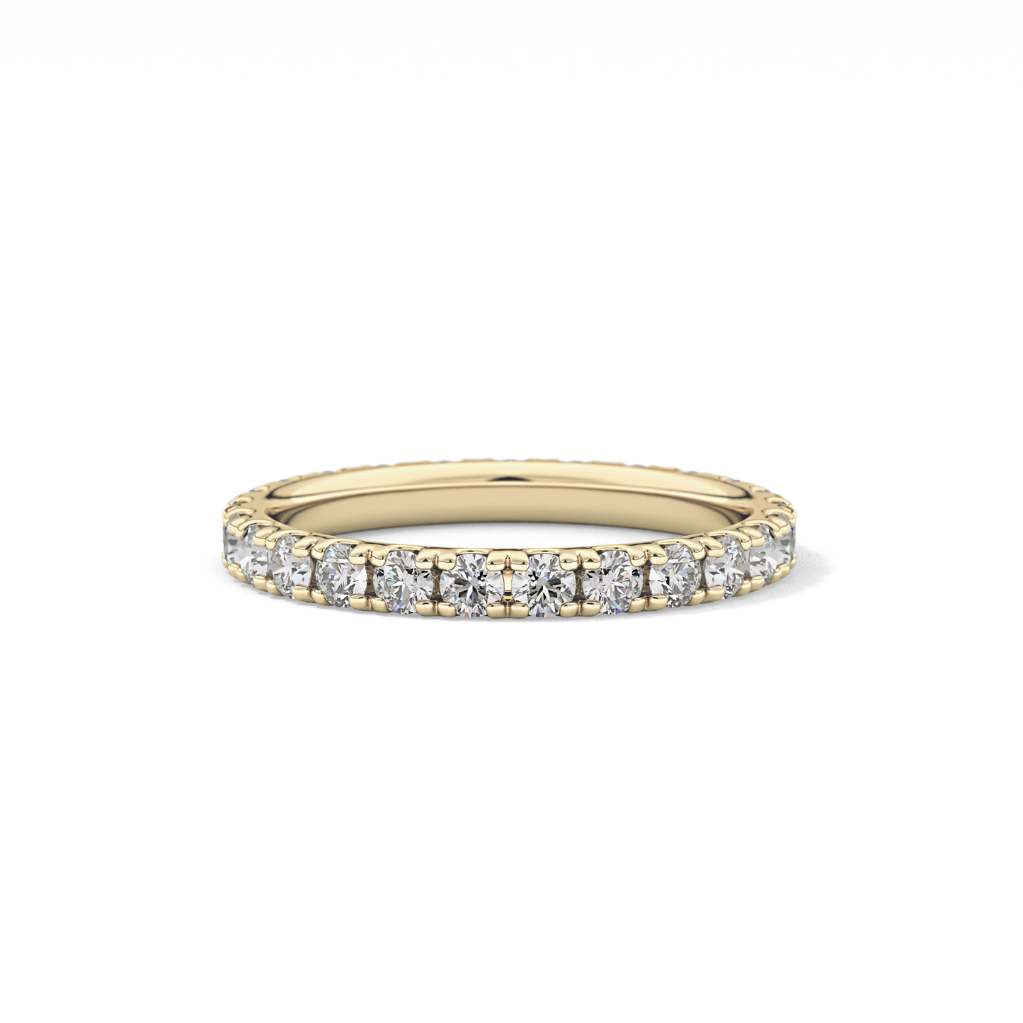 0.84 TCW Round Lab Grown Diamond Wedding Band
