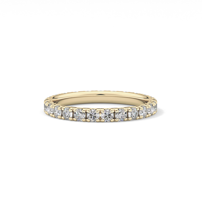 0.84 TCW Round Lab Grown Diamond Wedding Band