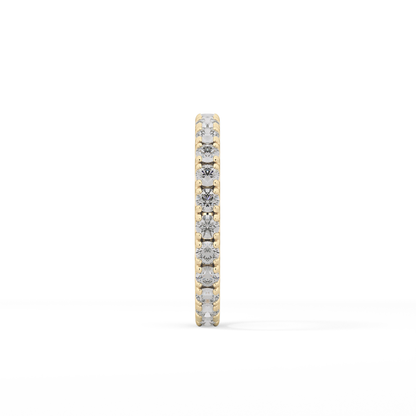 0.84 TCW Round Lab Grown Diamond Wedding Band