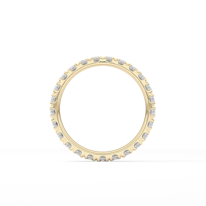 0.84 TCW Round Lab Grown Diamond Wedding Band