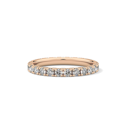 0.84 TCW Round Lab Grown Diamond Wedding Band