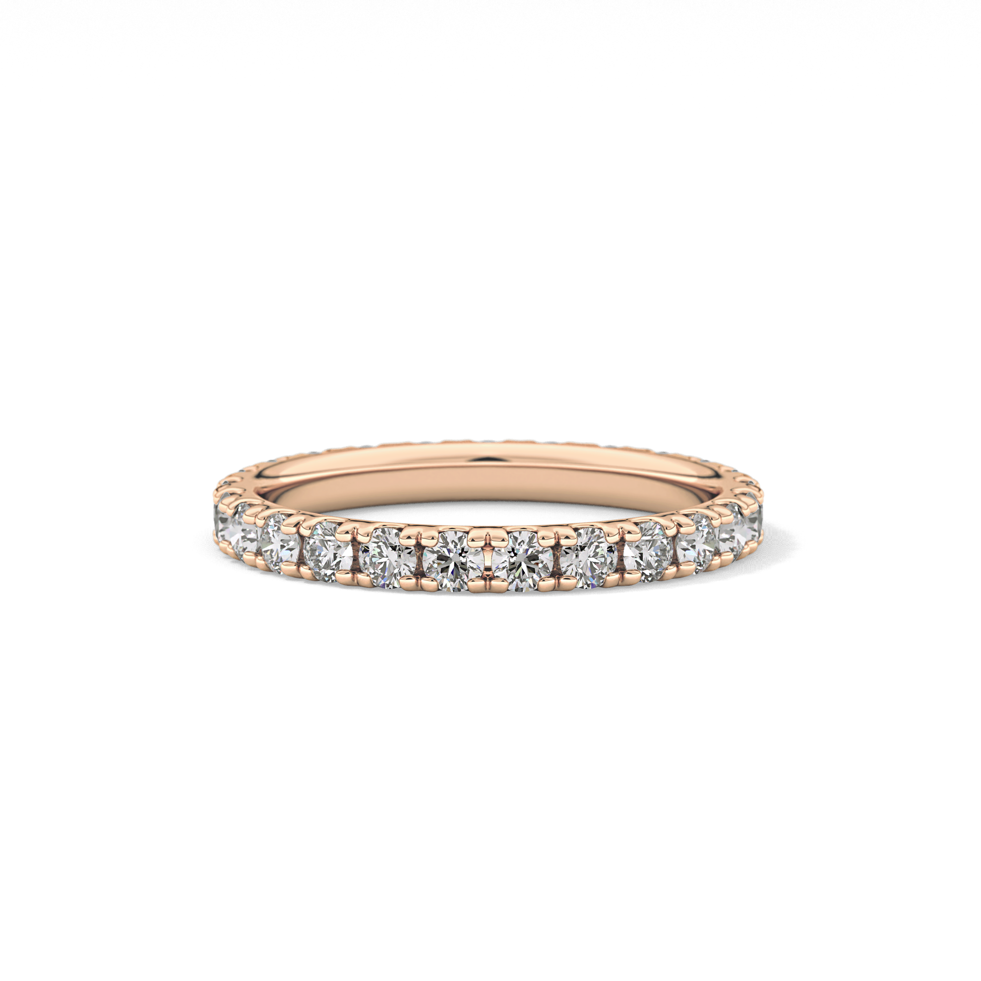 0.84 TCW Round Lab Grown Diamond Wedding Band