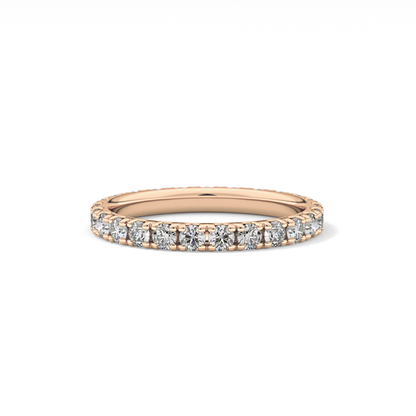 0.84 TCW Round Lab Grown Diamond Wedding Band
