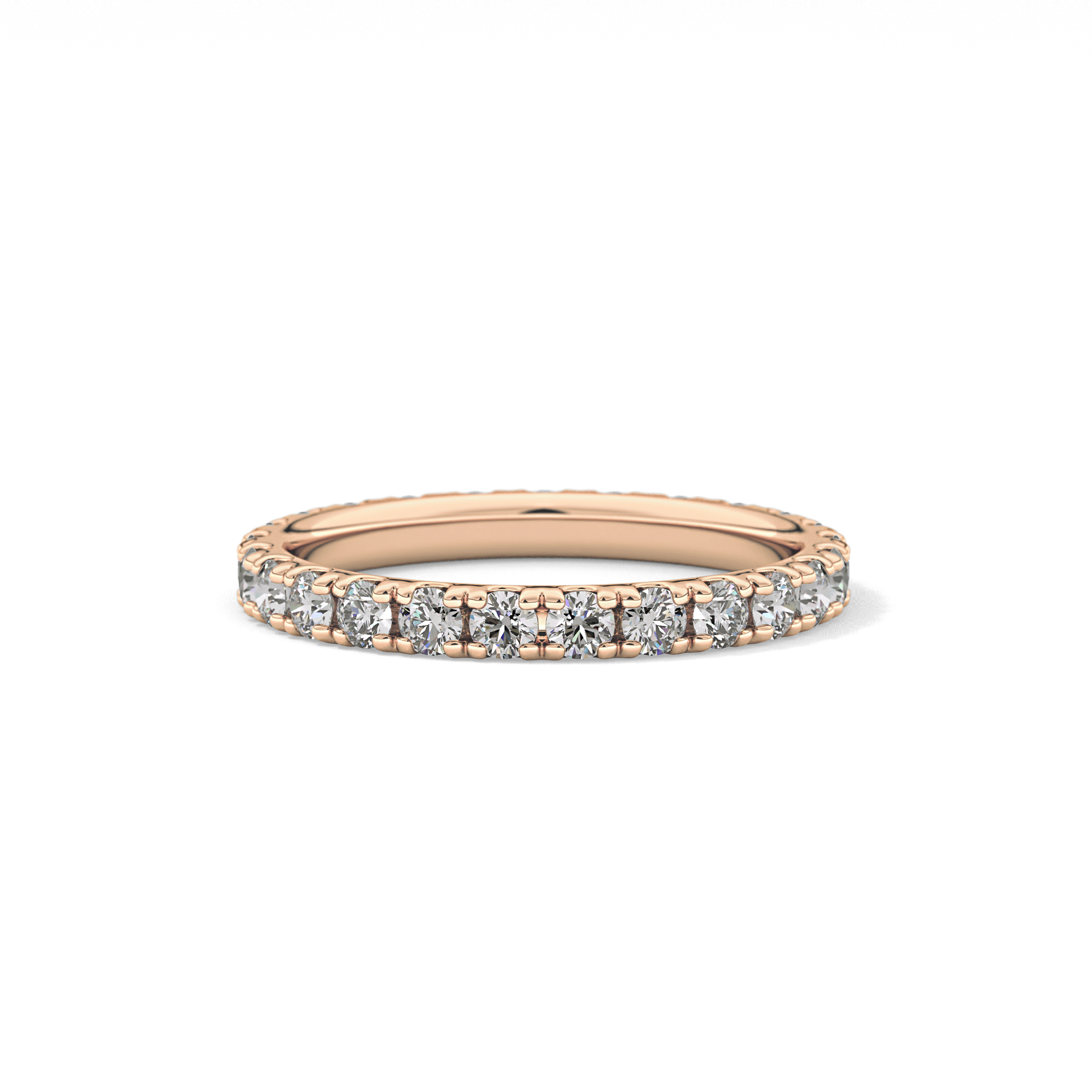 0.84 TCW Round Lab Grown Diamond Wedding Band