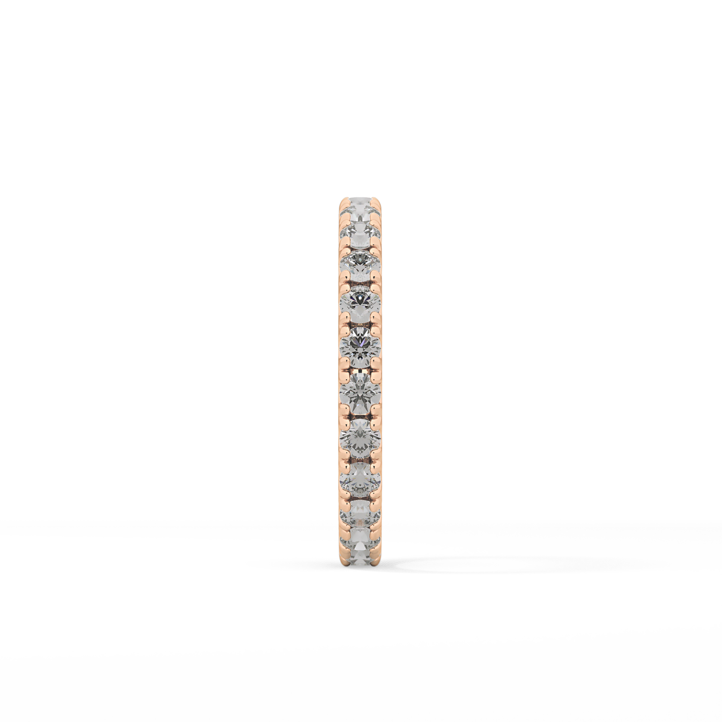 0.84 TCW Round Lab Grown Diamond Wedding Band