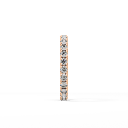 0.84 TCW Round Lab Grown Diamond Wedding Band