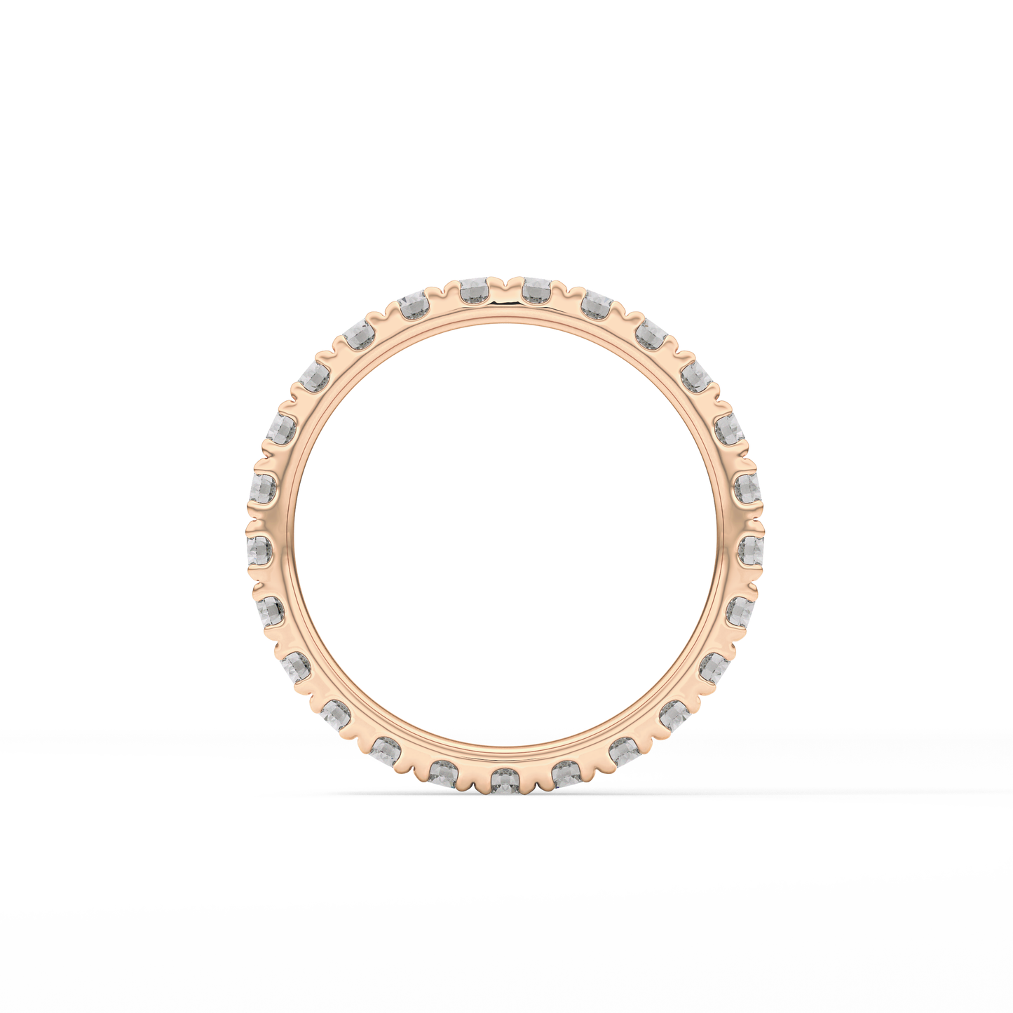 0.84 TCW Round Lab Grown Diamond Wedding Band