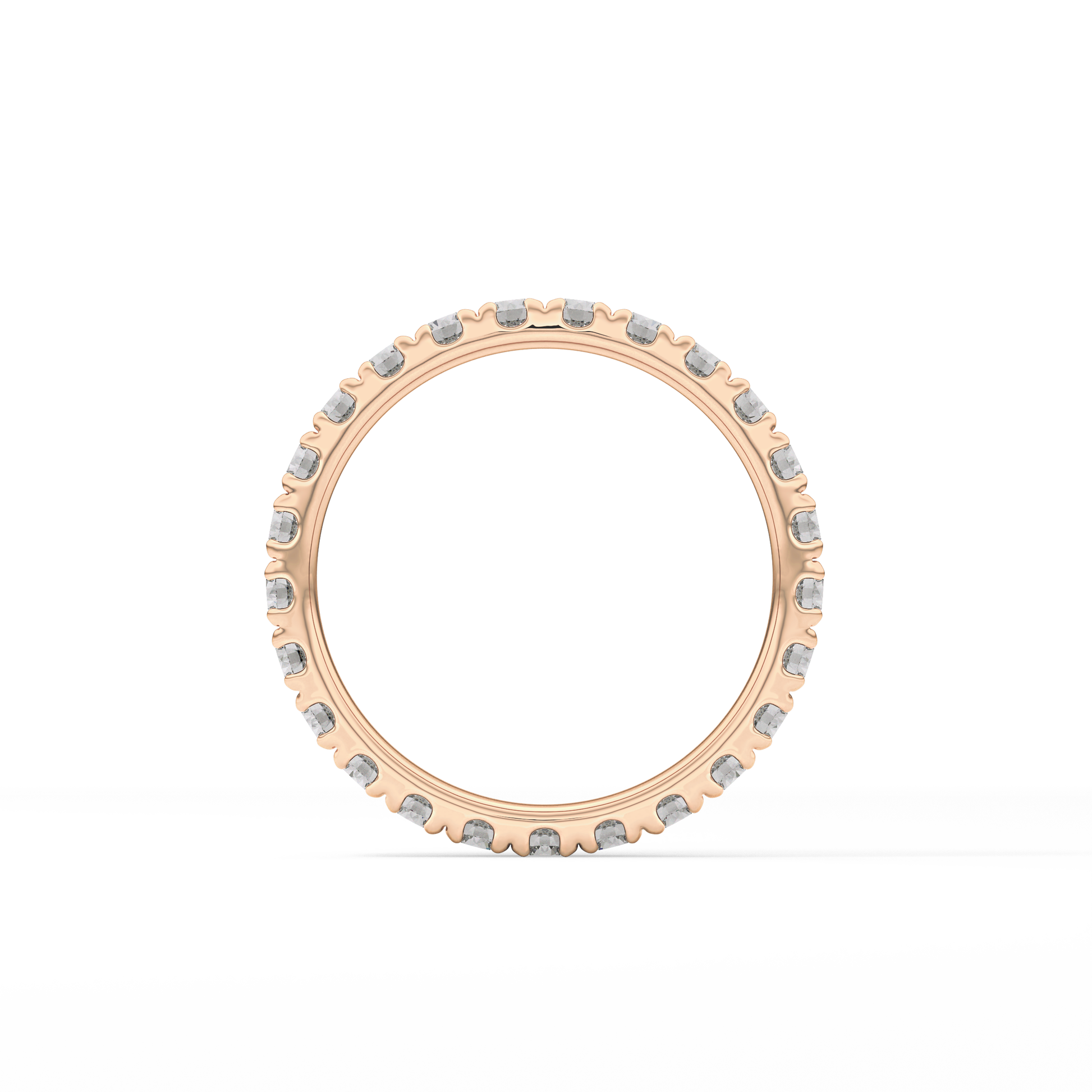 0.84 TCW Round Lab Grown Diamond Wedding Band