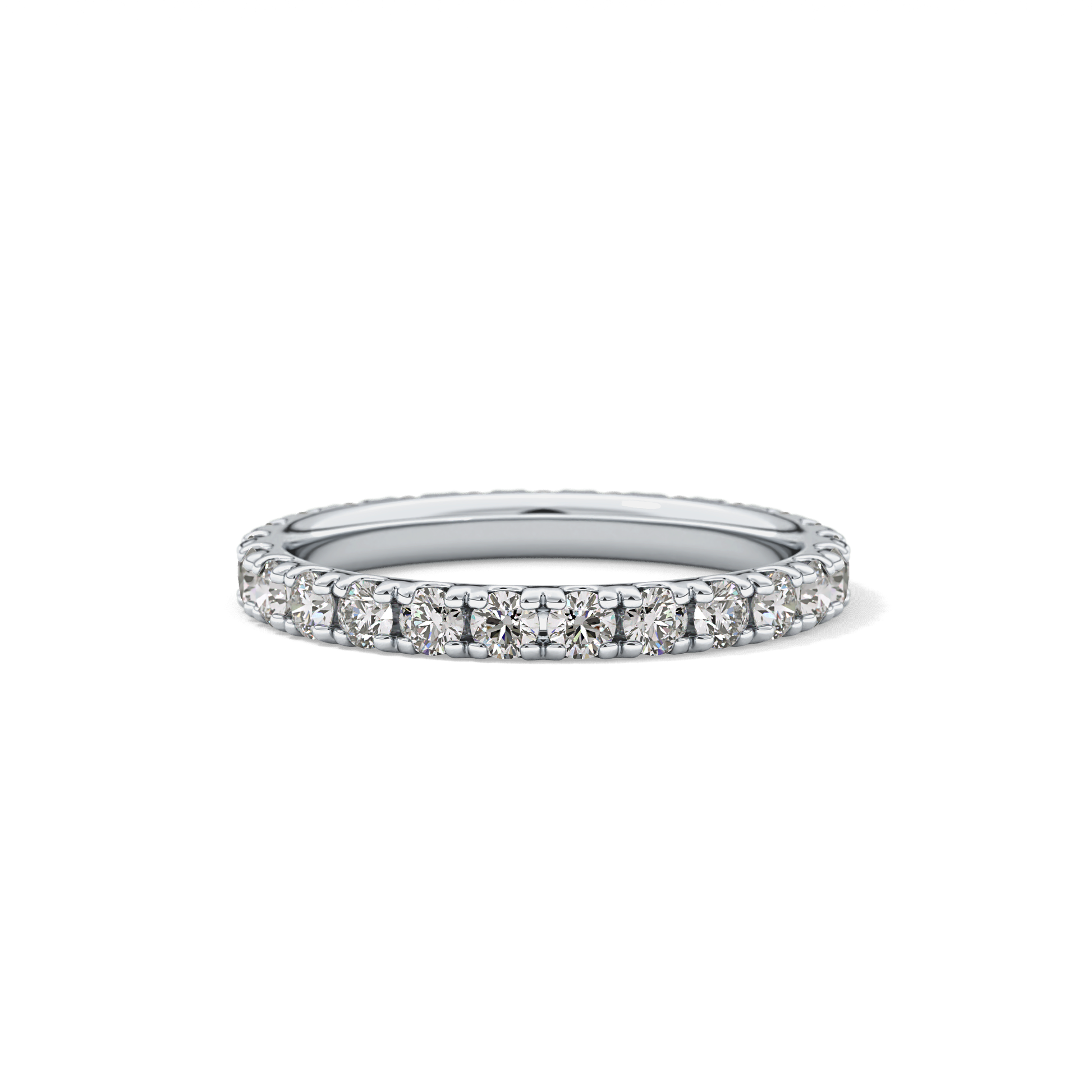 0.84 TCW Round Lab Grown Diamond Wedding Band