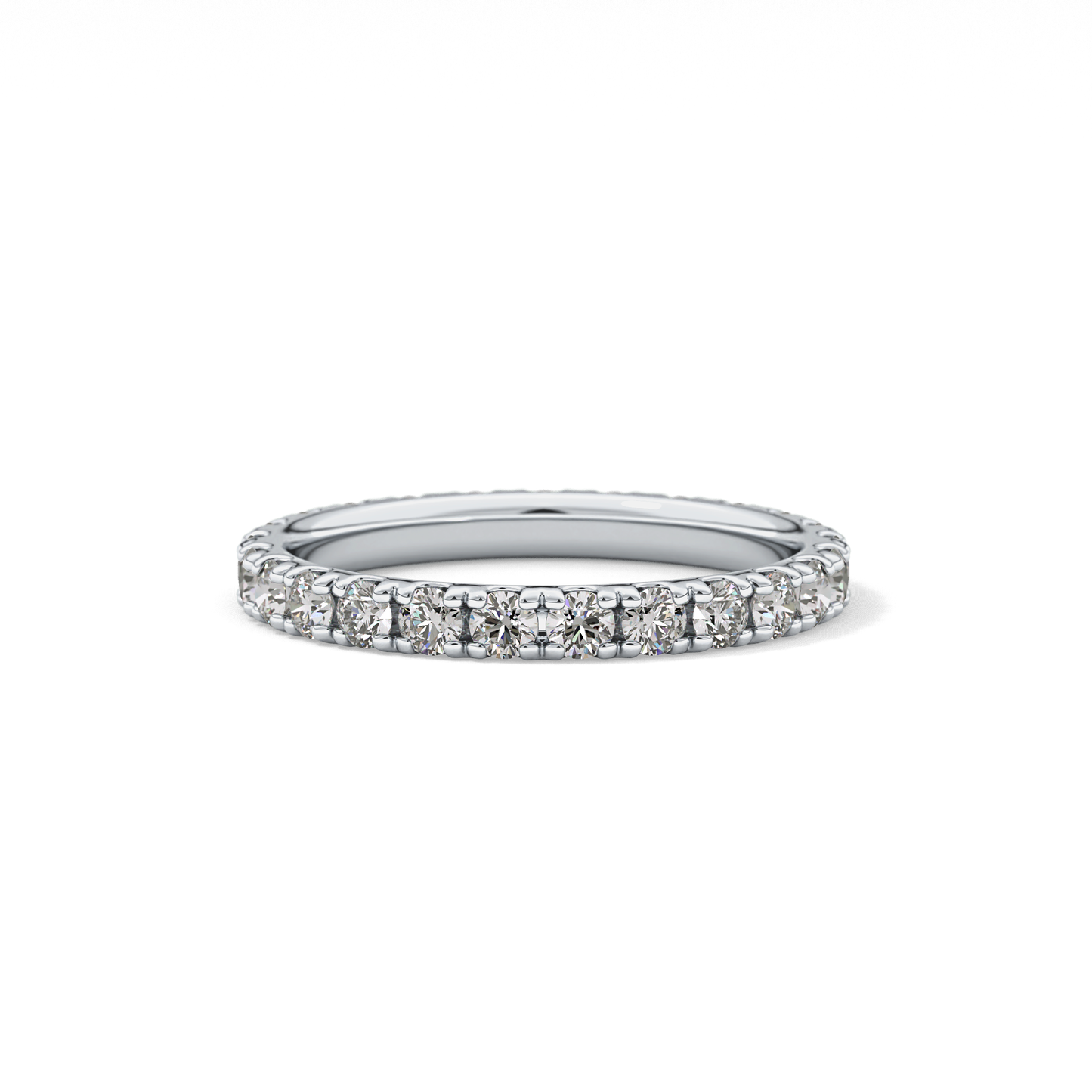 0.84 TCW Round Lab Grown Diamond Wedding Band